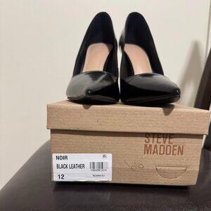 size 12 steve madden noir black high heels